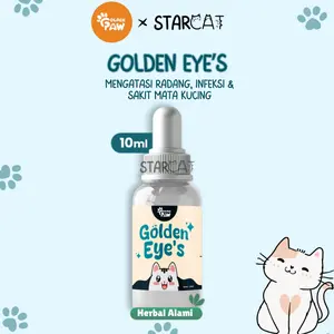 SC Golden Paw GOLDEN EYES 10ML Obat Tetes Mata Kucing Anti Radang Infeksi Belekan Sakit Mata Kucing