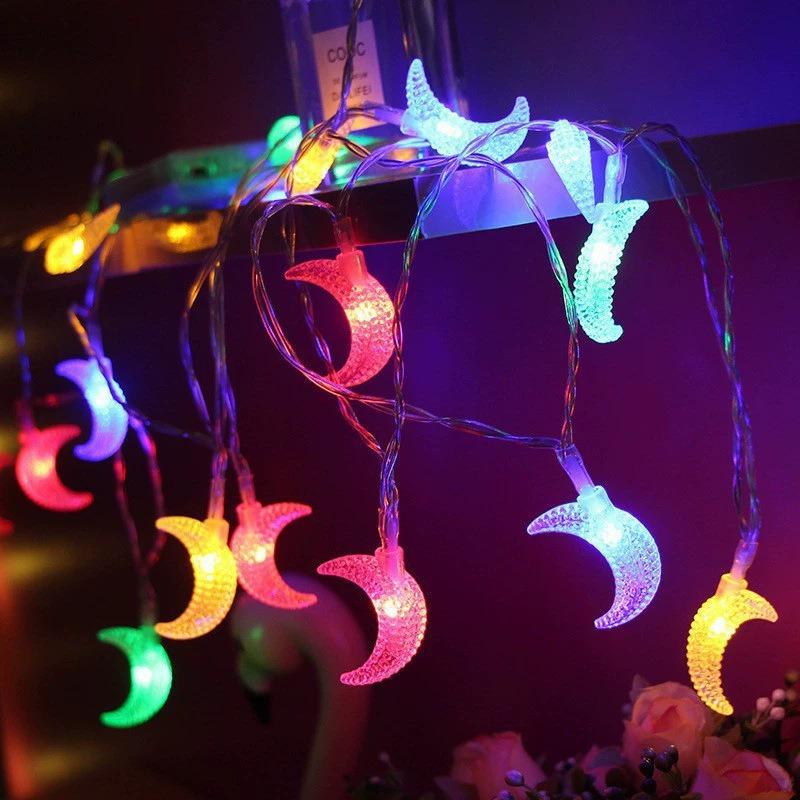 Product Introduction of LED String Decorative String Lights, Star Companion Moon Lights, Outdoor Courtyard LightsFestive Atmosphere Lights, Star Moon Castle Palace Moon Colored Lights, Curtain Lights, Leather String Lights Hanging Light 28