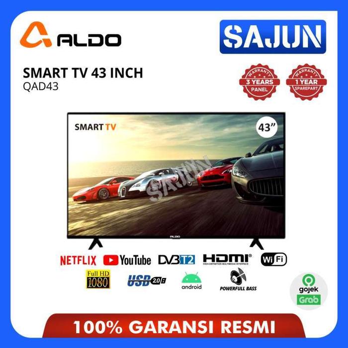Gambar ALDO SMART TV 43 inch Android 11 FHD QAD43 - Android dari Sajun Electronic Kota Administrasi Jakarta Utara 4 Tokopedia