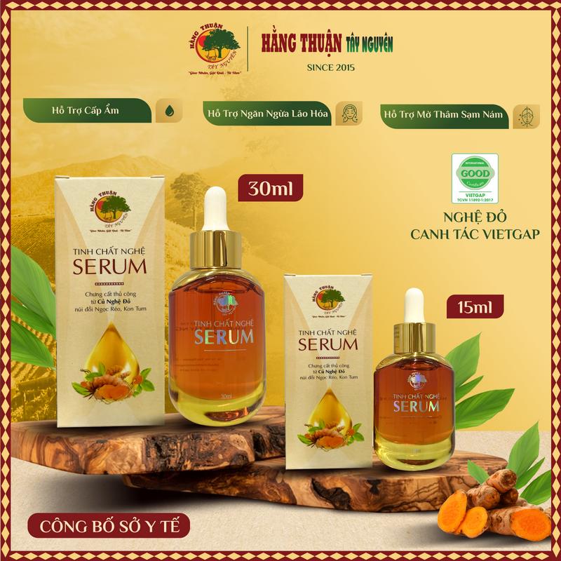 Serum Tinh Chất Nghệ Đỏ Hằng Thuận Tây Nguyên 15-30ml, Chăm Sóc Da Skincare, Hỗ Trợ Cấp Ẩm Làm Đẹp Da, Nữ Women Dưỡng Ẩm Da
