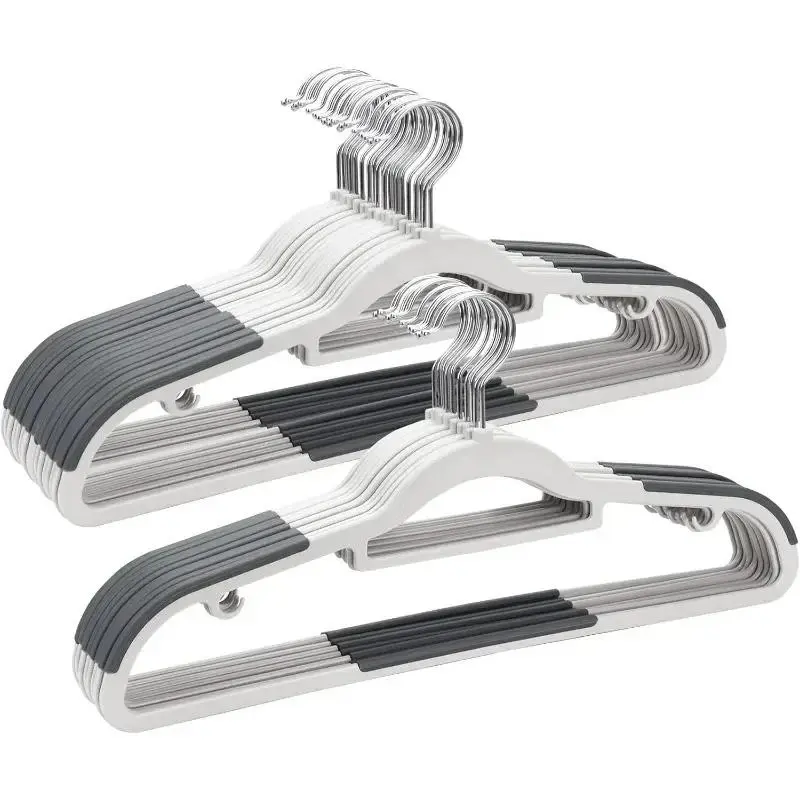 Non-slip Clothes Hanger, 10pcs/set Durable Plastic Hanger, Clothes Drying Hanger, Home Organizer for Bedroom, Wardrobe, Closet, Hanging, Organizing Tool