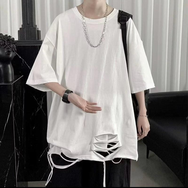 ￼[M16] Áo phông cho bé trai BMKIDS áo thun ngắn tay rách ngầu phong cách boy phố