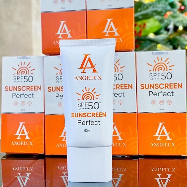 Kem Chống Nắng ANGELUX SUNSCREEN PERFECT  Nâng Tone, Kiềm Dầu, Căng Bóng, SPF 50+ Mua 1 tặng 1 ủ môi 3