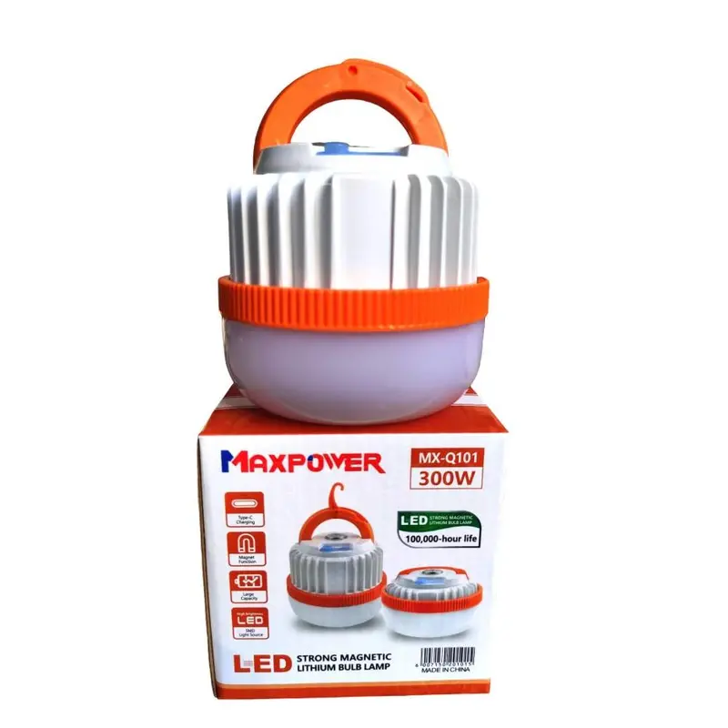 Lampu Camping Emergency Gantung Serbaguna Multi Fungsi Cas Bisa Dilipat - MXQ101 300W / 400W 1
