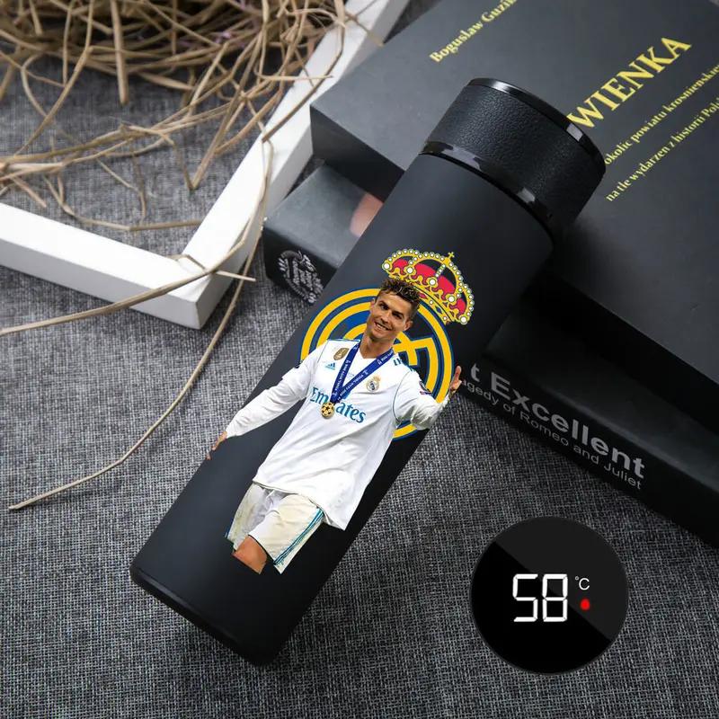 Cốc Giữ Nhiệt, Thể Thao Bóng Đá, Thép Không Gỉ 304, CR7 Cristiano Ronaldo, Cách Nhiệt, Ấm Nước Bảo Quản Lạnh, Real Madrid CF, Juventus F.C., Thiết KếQuà Tặng Bé Trai, Manchester United 1