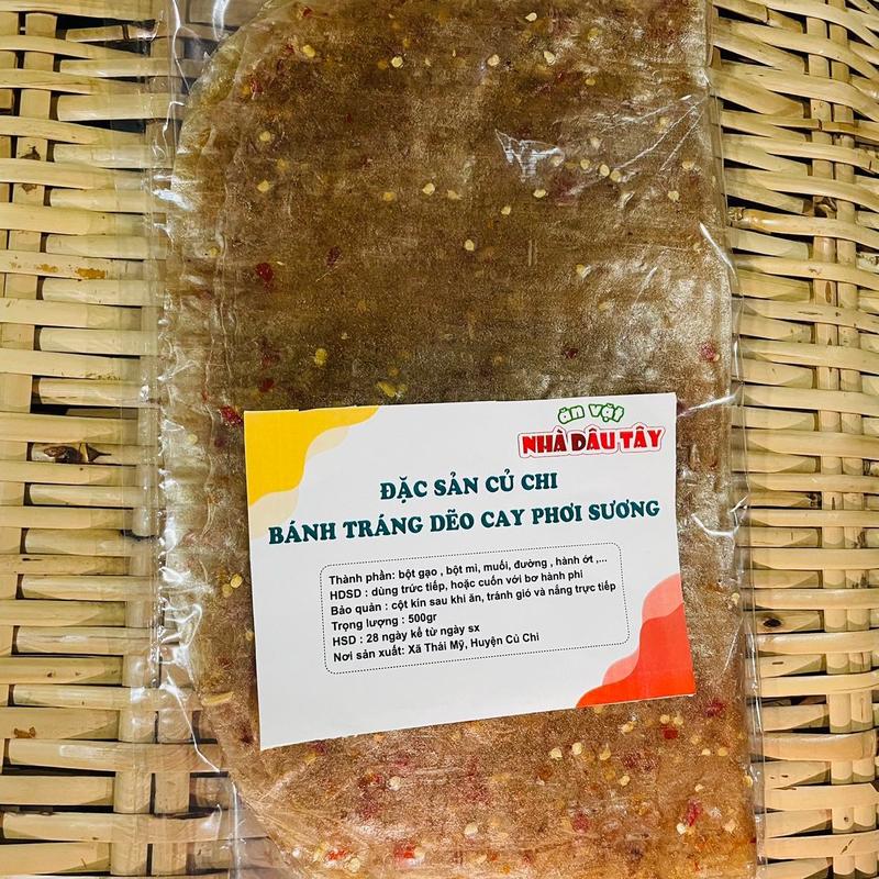  BÁNH TRÁNG PHƠI SƯƠNG ME TOI ỚT  500gr  Cay Ăn Vặt 