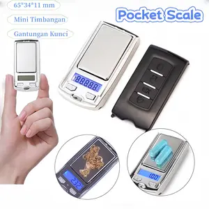 Vixplorn Timbangan Mini Digital 200 Gram 0.01 Presisi Tinggi Gantungan Kunci Pocket Scale Perhiasan Emas Saku Portabel LCD Elektronik Dapur Praktis Super Mini
