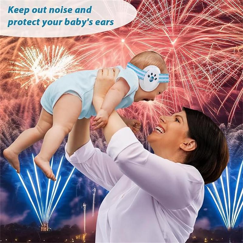 Baby Ear Muff, Baby Ear Protection Covers, Noise Canceling Headphone Covers for Infant Hearing Protection, Newborn Earmuff Airplane Travel Essential 4