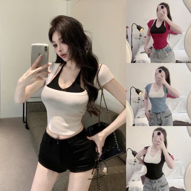 Áo nữ phối màu Hottrend mới cá tính_LZ6419