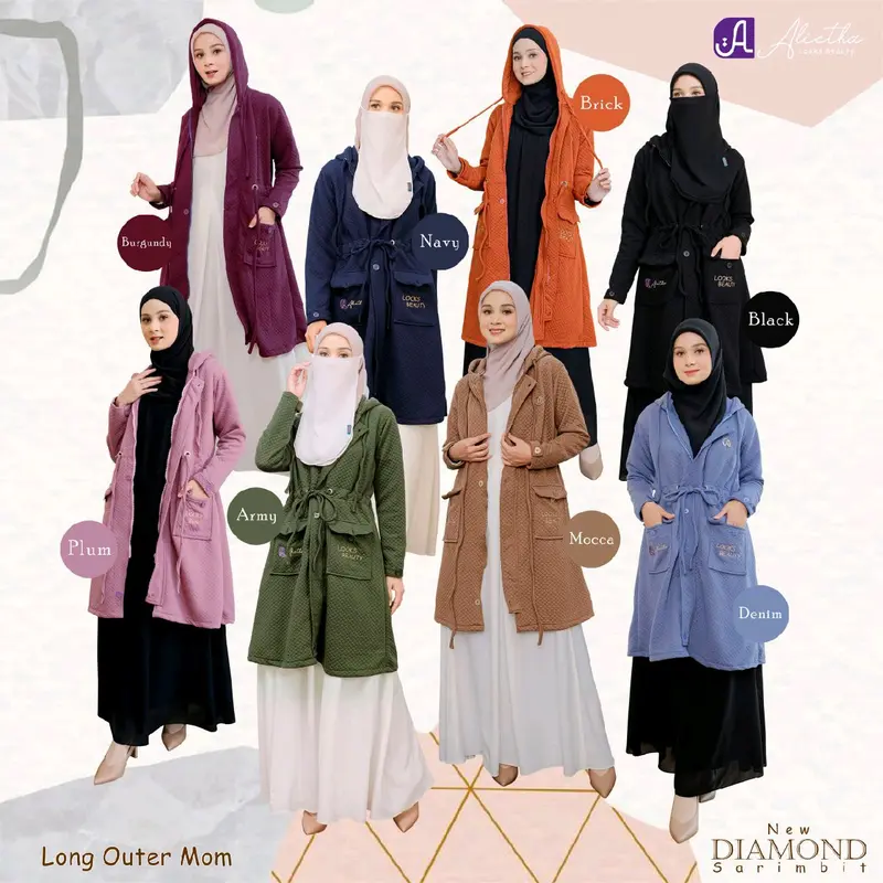 Jaket Hody Diamond Series II Tebal Bahan Premium Wanita - Outer untuk 1