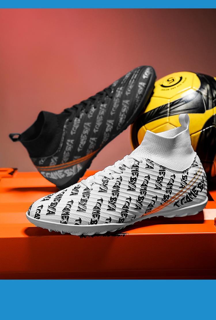 Product Introduction of Football Boots Soccer Cleats Shoes for Men Women Unisex Child Boys Girls Professional Futsal Breathable Training Sneakers High-Tops Spikes D 0 48 44 38 52