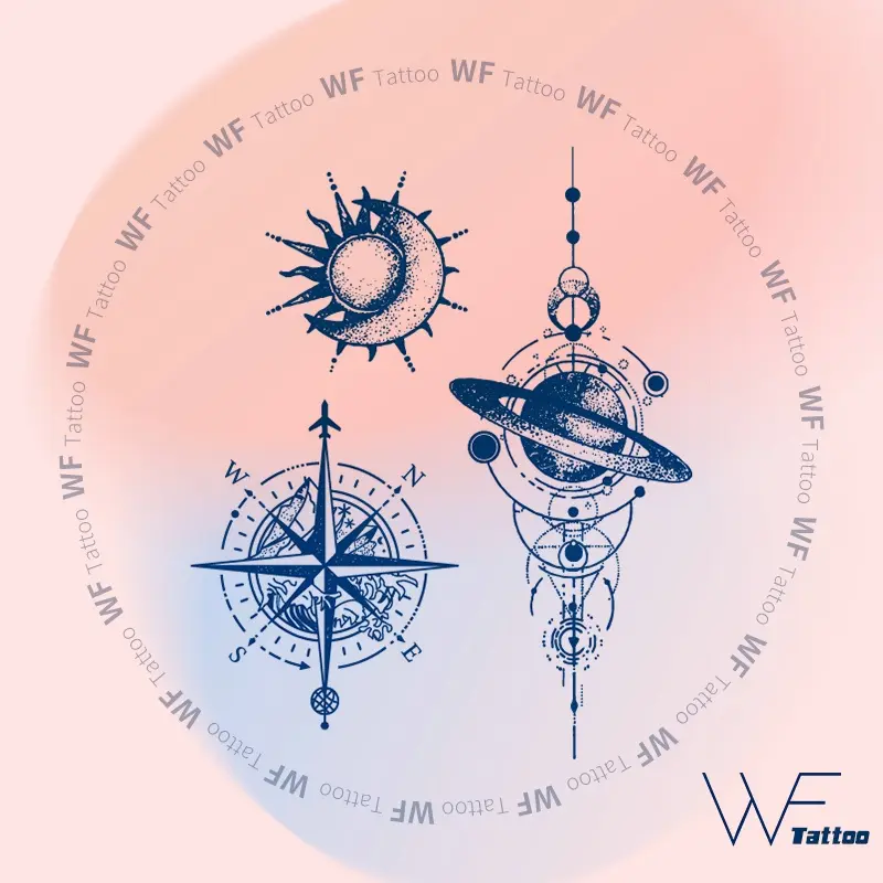 【WF_tattoo】 Tattoo lasts to 15 Days Temporary Tattoo Magic Sticker Waterproof long lasting