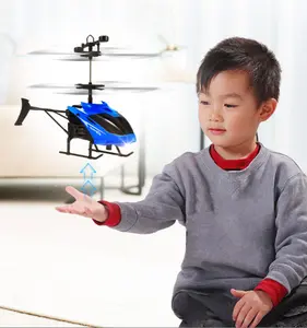MAINAN HELIKOPTER TERBANG SENSOR TANGAN HAND CONTROLLED FLYING HELICOPTER AIRCRAFT MUDAH DIMAINKAN