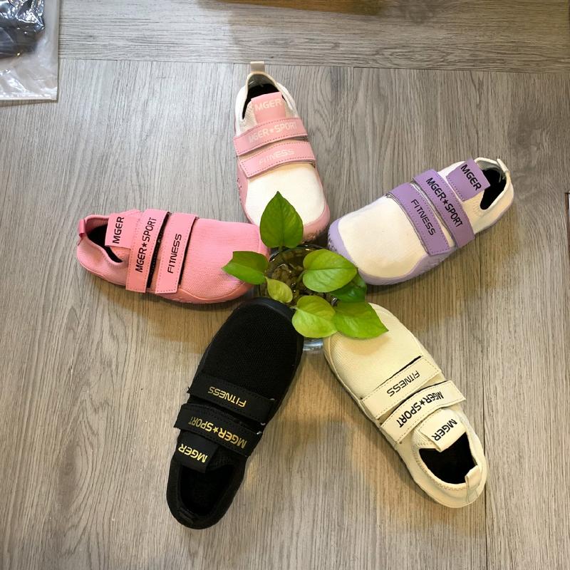 Giày Deadlift Squat tập Gym MGER G005 Sprort chạy bộ đế cao su vân sóng bằng bám sàn vải lưới thoáng khí giày deadlift giày squat Sport giày tập gym dành cho cả Nam Nữ