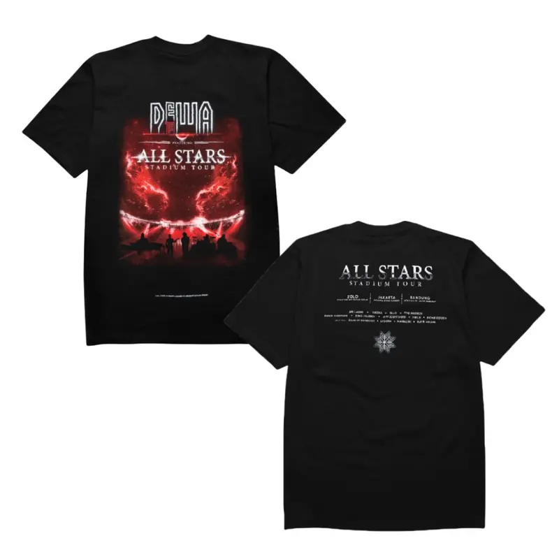 【COD】 Proshop | All Star Stadium Dewa 19 Tshirt | Kaos Pria Kaos Distro | Hitam Tee Kekasih 1