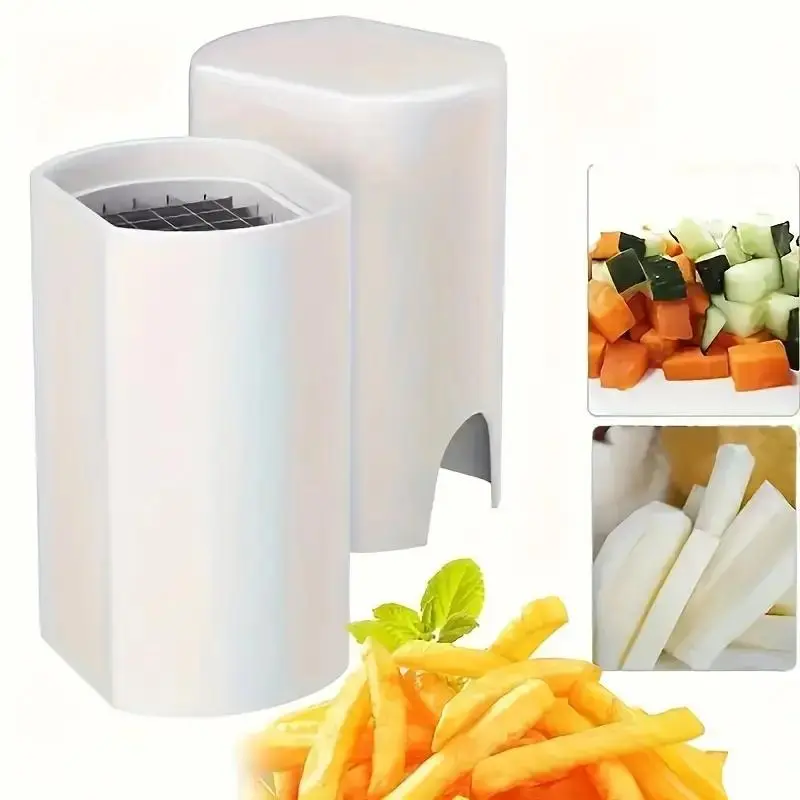 Stainless Steel Potato French Fry Cutter, 1 Set 44 Grid Potato Cutter, Multifunctional Vegetable Cutter, Durable Kitchen Gadgets for Home and Outdoor Use, Kitchenware Utensils 4