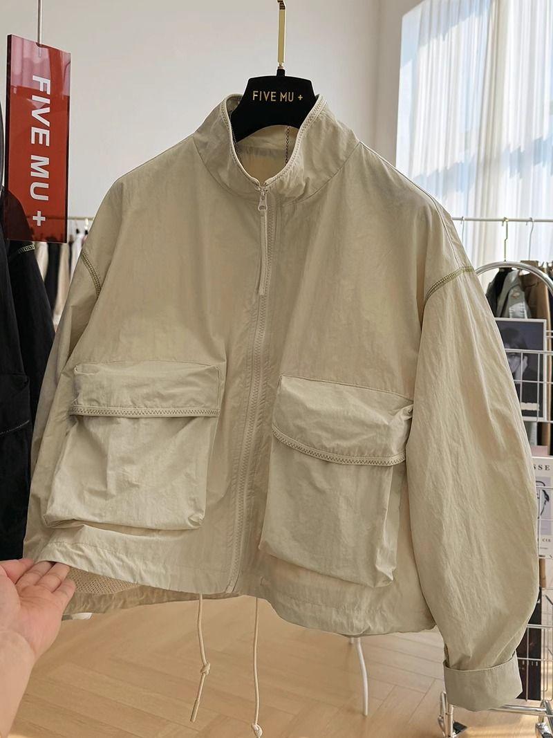 Product Introduction of Áo Khoác Ngắn Thường Ngày Phong Cách Phương Tây Cao Cấp, Dành Cho Nữ, Thích Hợp Cho Mùa Xuân Và Mùa Thu, Mỏng, Cổ Chân Đế Áo Khoác Vỏ Sò, Hợp Xu hướng, Hàng Mới Về Năm 2024 Jacket Women 15