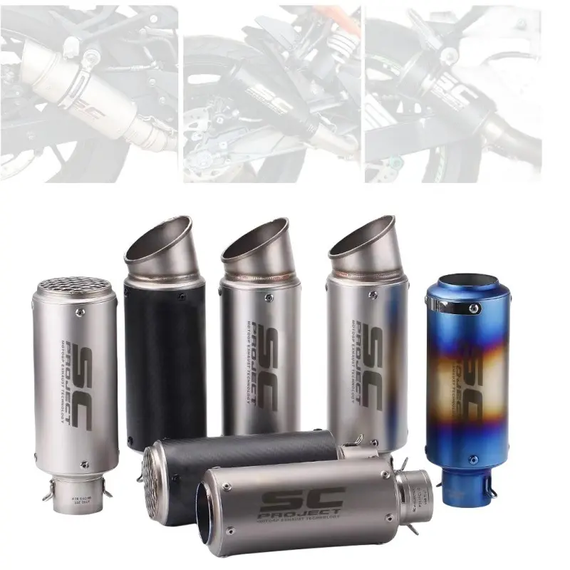 Ống xả xe máy, Yamaha Horizon và Kawasaki Thông Dụng Cầm Nặng Lớn, Ống xả SC, Thích hợp để sửa đổi xe máy Phụ Tùng Phụ Kiện