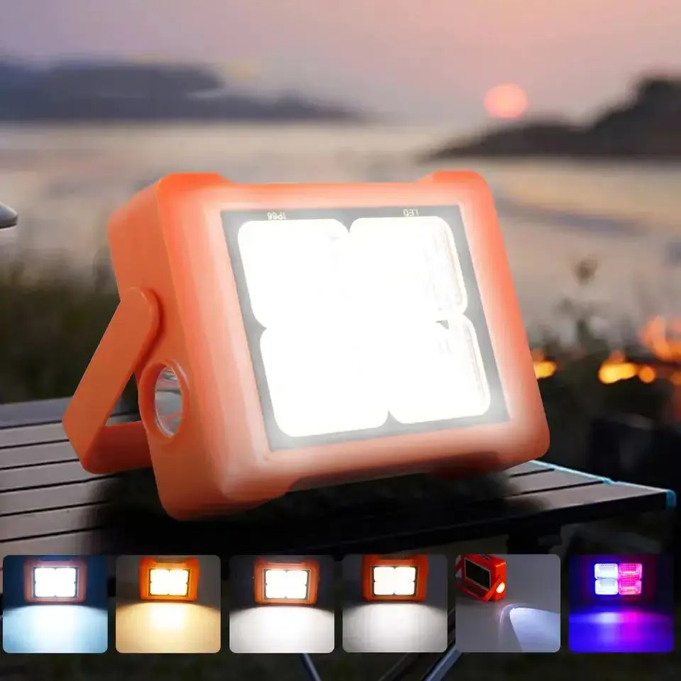 Lampu LED Tenaga Surya Lampu Emergency Anbolt Lampu Sorot Tahan Lama Lampu Camping Lampu USB C Rechargeable Lampu Tenda Camping LED Solar Portable Lampu Tenaga Surya Power Sel Surya Emergency Searchlight Rechargeable Flashlight for Outdoor