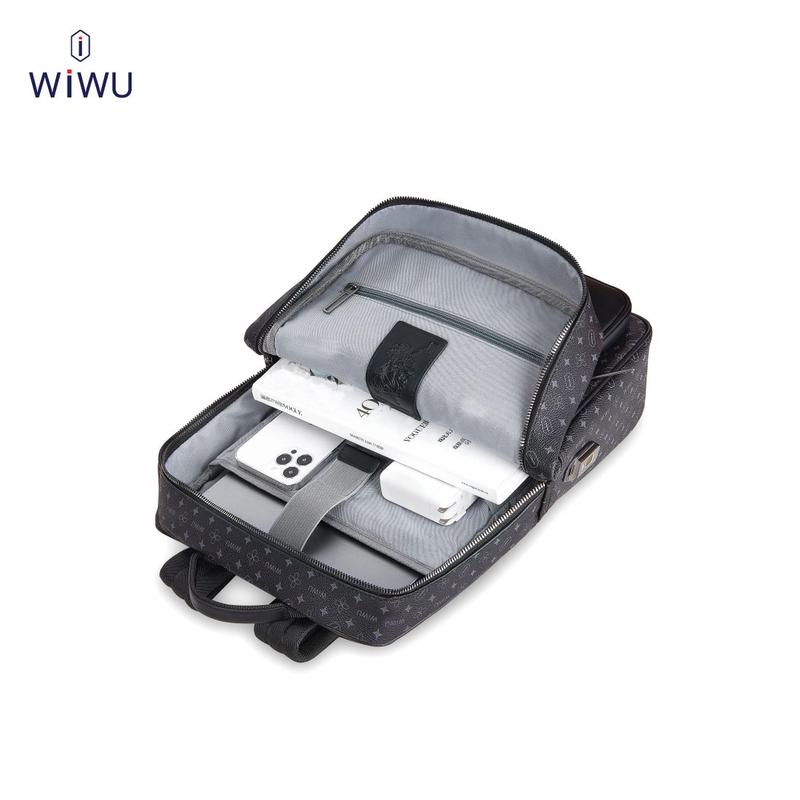 Wiwu Tas Ransel Master Backpack Laptop Fingerprint Lock Waterproof Bag Pria Hitam 9