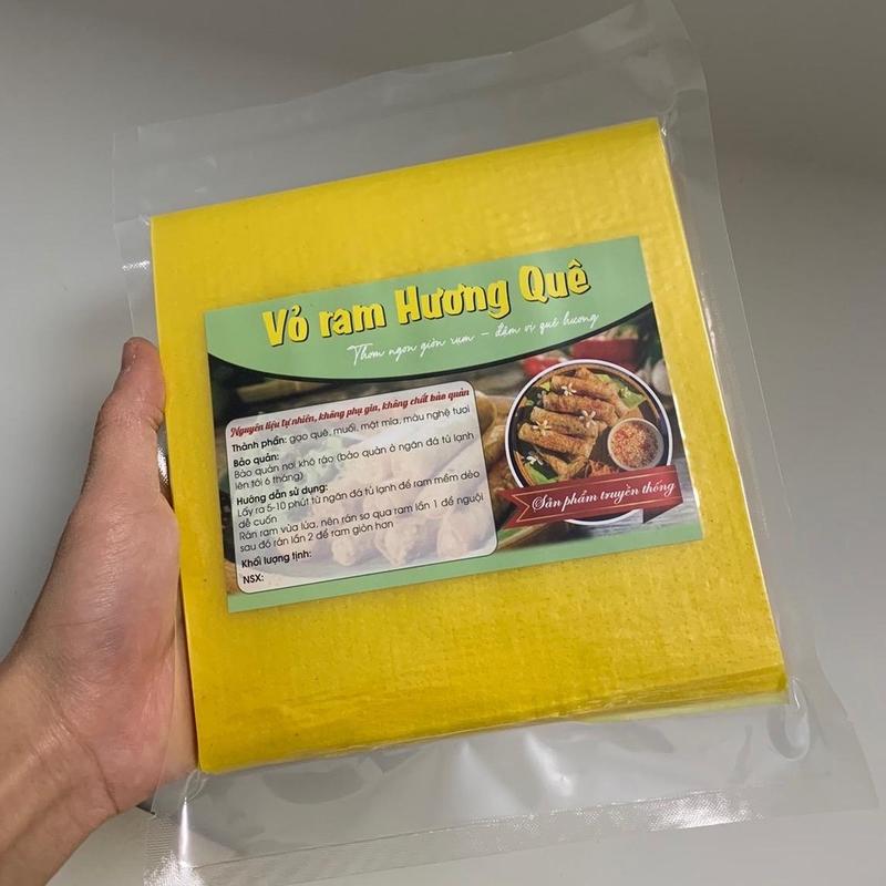 Vỏ ram hà tĩnh loại 1 tệp 80-100lá hút chân không ,mềm dẻo dễ cuốn
