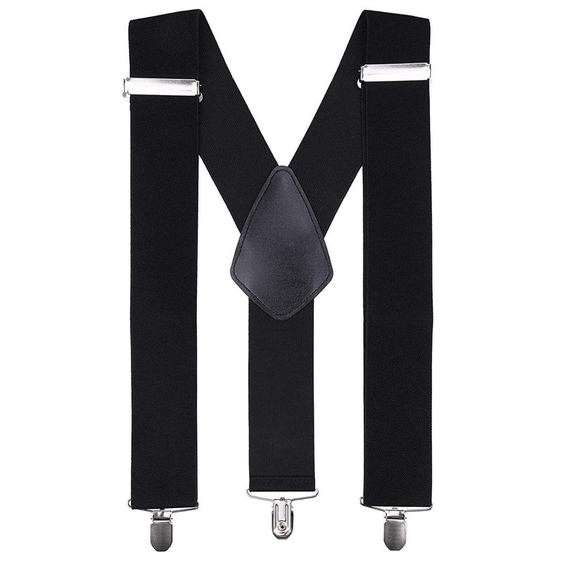 Product Introduction of Trimming Shop Unisex Heavy-Duty 3 x Clip-On Braces 50mm Y Back Suspenders Adjustable Non-Slip Locking One Size for Trousers Tuxedo Casual Formal Fashion Accessory 4