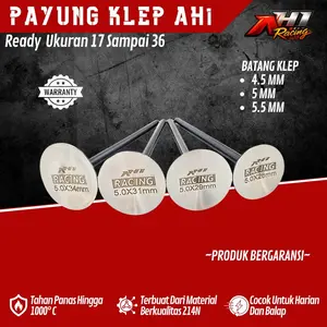 Payung Klep 17 19 20 21 22 23 24 25 26 27 28 29 30 31 32 33 34 35 36 Mm Batang 4.5 5 5.5 Mm AH1 Racing