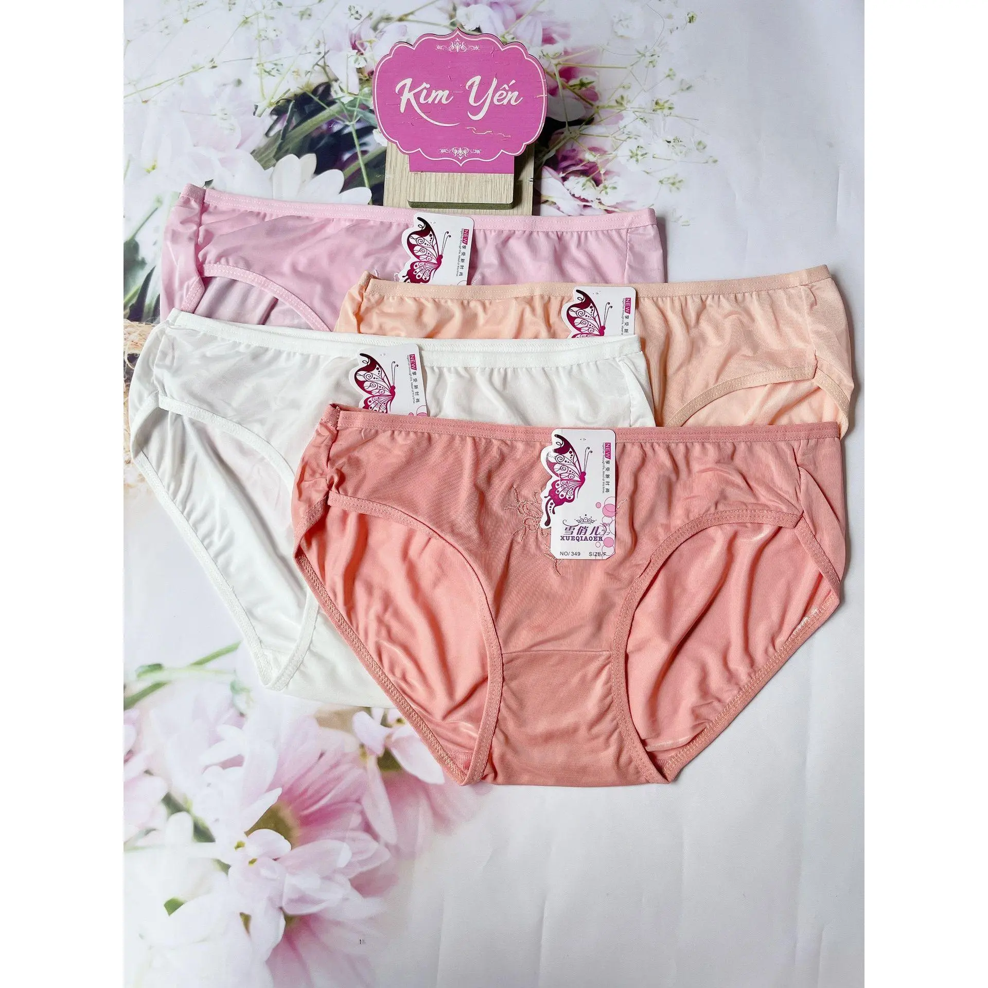 Combo 10 Quần Lót Thun Lạnh BᶖgSize Siêu Bền Cực Mát (349) Size 65 - 75 Kg - Kim Yến Stores Nữ Women