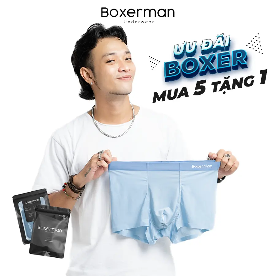 COMBO 5 Quần sịp nam thun lạnh PROFIT quần lót nam boxer BOXERMAN Menswear Quần Boxer