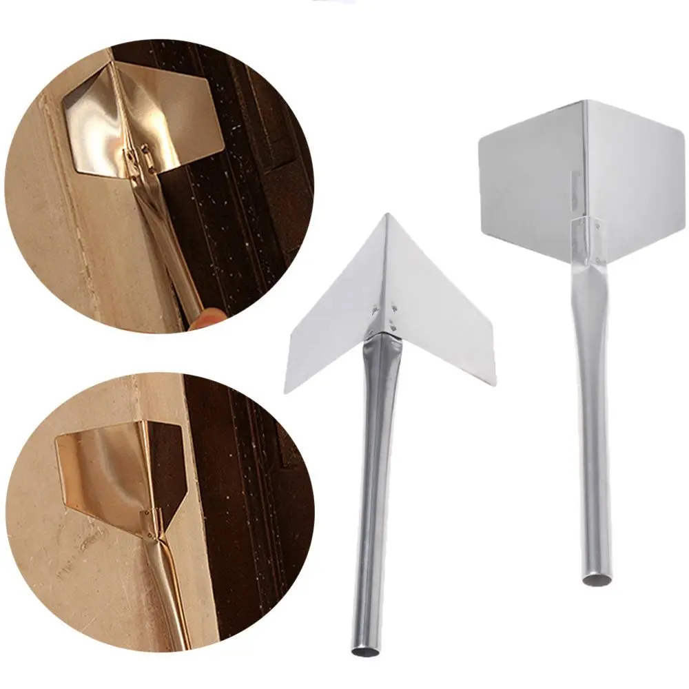 Durable Building House Repair Decoration Metal Handle Stainless Steel Edging Tool 90 Degree Drywall Plastering Use Corner Trowel Scrape Putty
