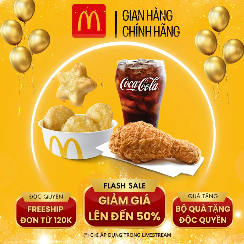 Food Giao Trong 1H. Combo 14:  Gồm 1 Miếng Gà Rán + 4 Gà Viên + 1 Coca cỡ vừa  dành cho 1 người Snack Đồ ăn nhanh 0
