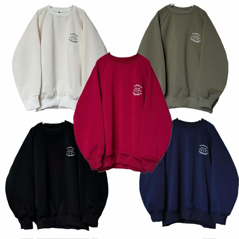 BingBing - Áo Khoác Hoodie Sweater Menswear Dài tay Cổ Tròn Form Rộng Nariele Xuân Hè Nam Nữ Unisex