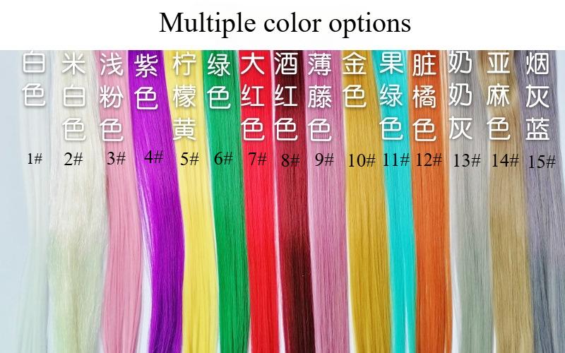 Product Introduction of Color Wig Piece Long Hair Highlight Dyeing One Piece Breathable Natural Long Curly Hair Wig Patch. Y2K 3