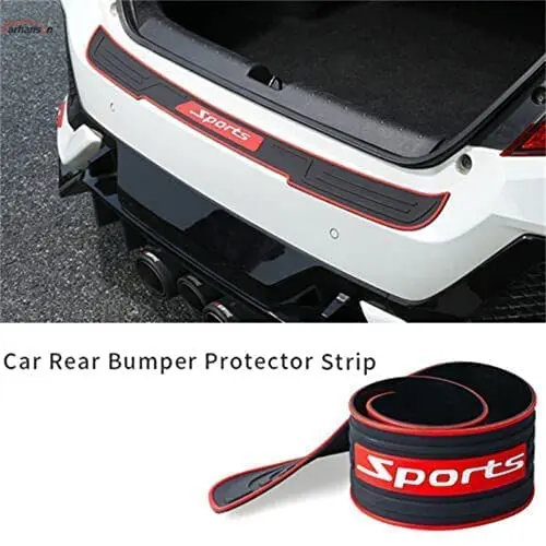 Rear Bumper Protector, Rubber Scratch Resistant Trunk Entry Guards, Car Door Sill Accessories For Hyundai Tucson Elantra