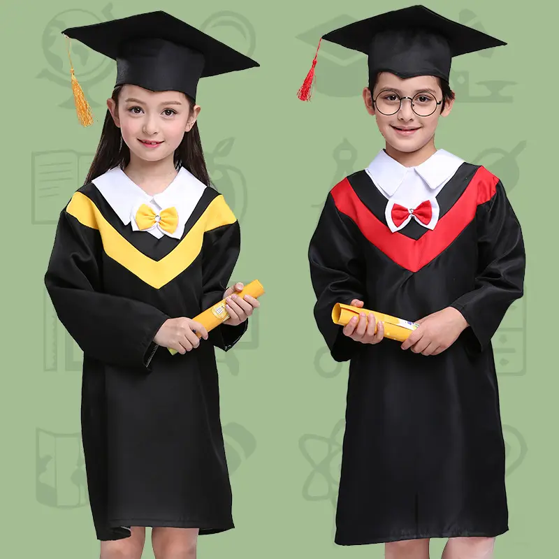 Children's performance clothing Academic dress gown Unisex Kindergarten Dr. cloth graduated Bachelor suits Dr. cap