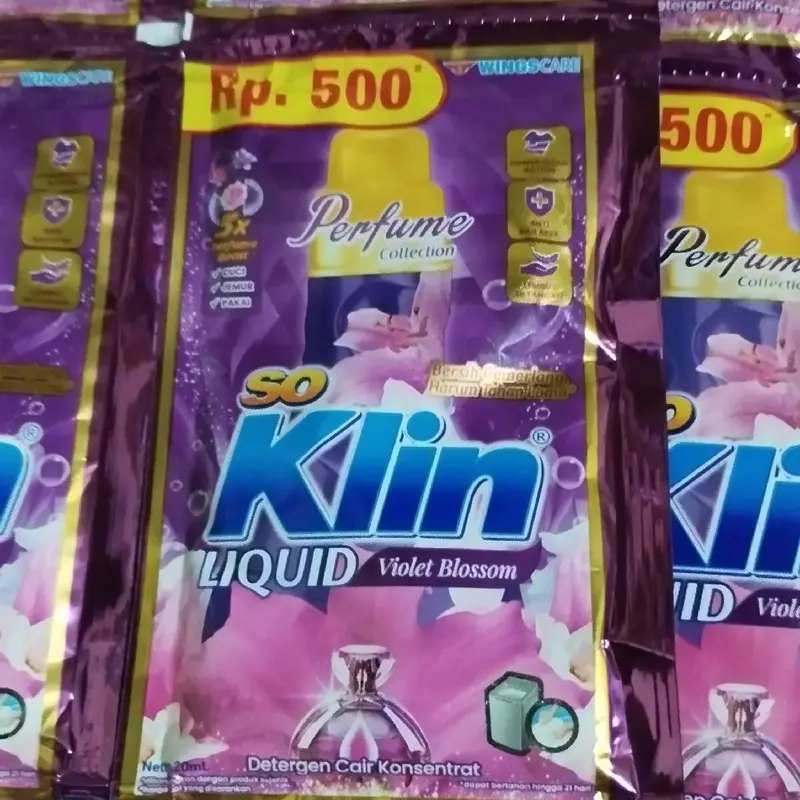 72 pcs Soklin liquid kemasan sachet Cair 4