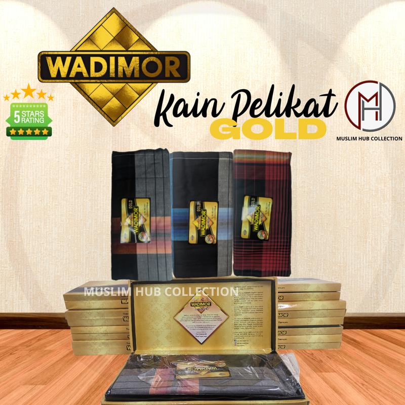 Product Introduction of WADIMORE Kain Pelikat With Box (Boleh Pilih Warna) Gold Kotak Attire 27