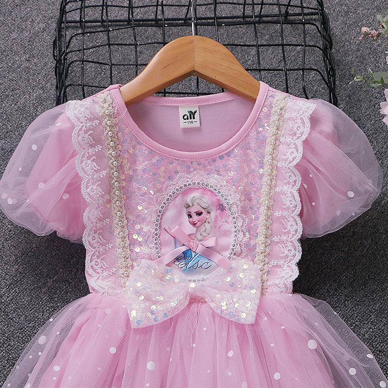 Product Introduction of Frozen Princess Dress Girls' Dress Children's Luminous Aisha Dress Lolita Dress Summer New 30