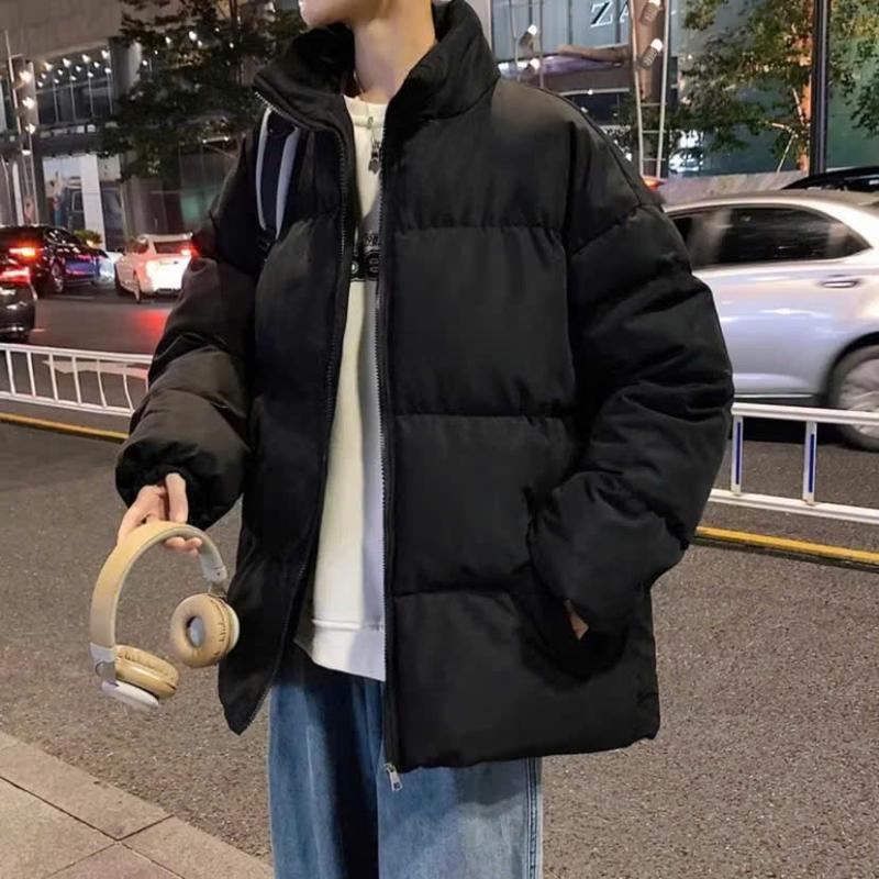 Áo Khoác Phao Nam Nữ Unisex Hàng Trần Bông 3 Lớp Dày Dặn, Phong Cách Hàn Quốc, Dài tay Form Boxy Cổ Cao JURLEY