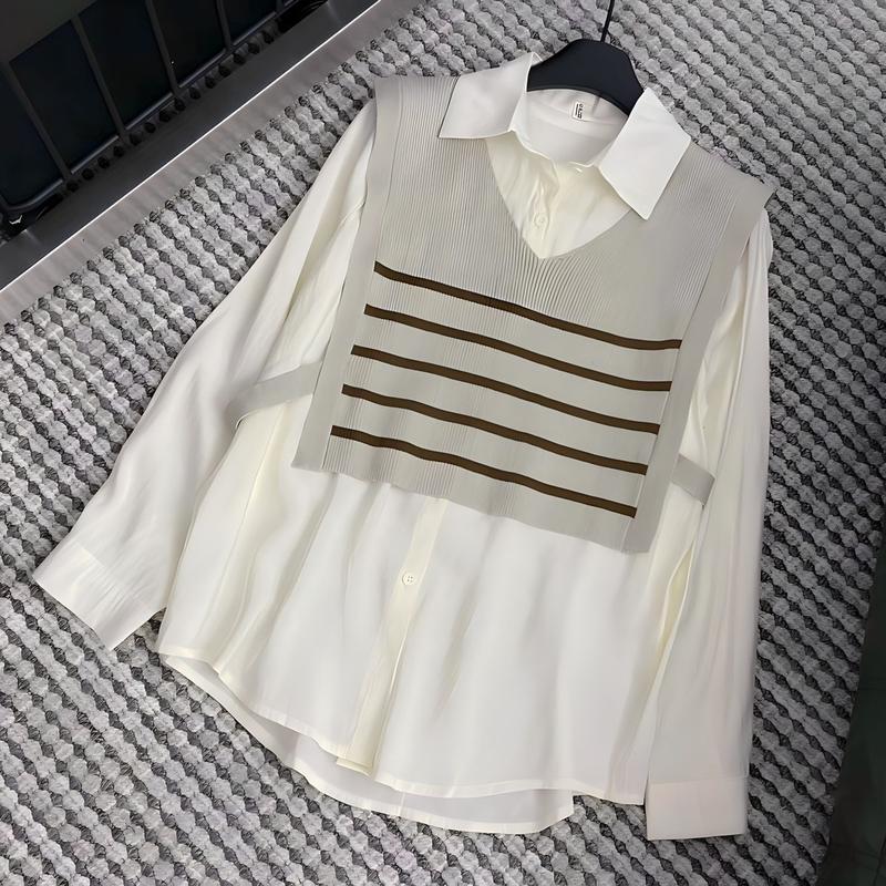 Áo sơmi đũi pha kẻ Hangtong QC