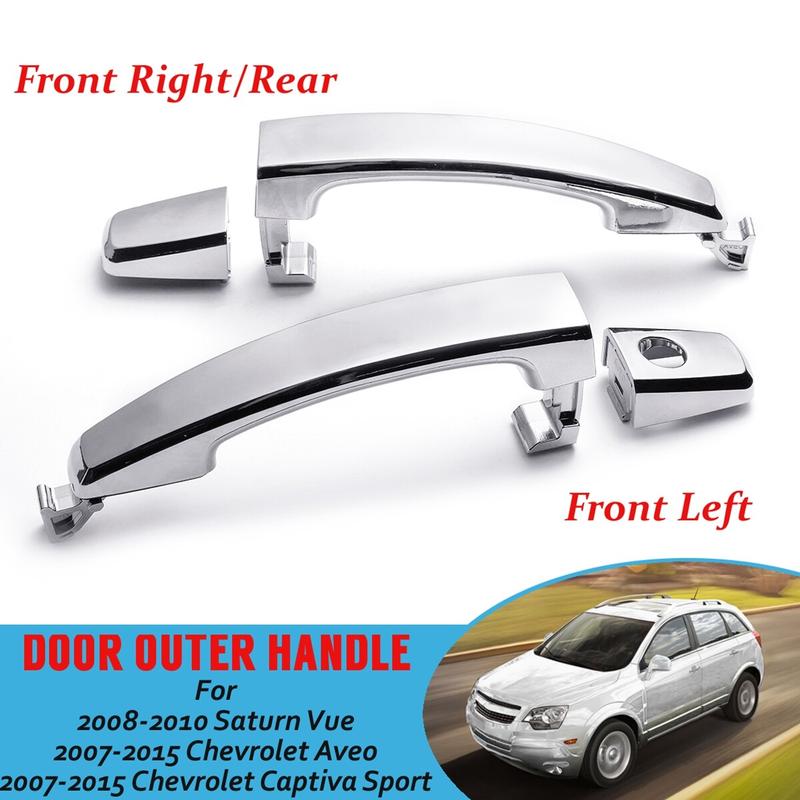 Vỏ Tay Nắm Cửa Ngoài ABS Crôm Xe Hơi, Phía Trước Bên Trái Bên Phải, Cho Chevrolet Captiva Sport, Aveo Và Sao Thổ, 96468266, 1 Cái 0