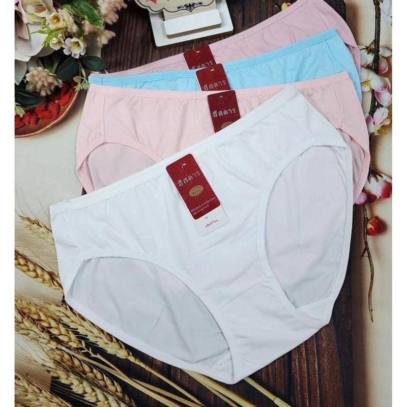 Combo 10 Quần Lót Nữ Cotton Lưng Ngắn Trơn Mềm Mịn Thoáng Mát Co Giãn Tốt (size 60-70 Kg) - Ngọċ Chinh Bikini 8
