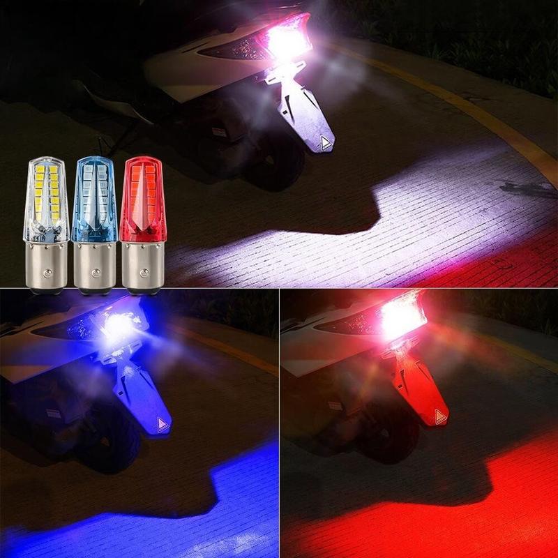 FANTUDZ 1157 Motorcycle flashing brake light BY15D 42MD electric vehicle flashing light brake light 5