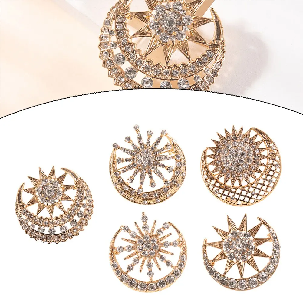 Elegant Zinc Alloy Muslim Brooch: Exquisite Festival Jewelry for All Occasions