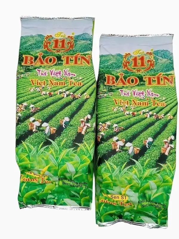 01 Lốc 06 Gói Trà Sen Bảo Tín Màu Xanh (420g) Chè Nước Trà 2