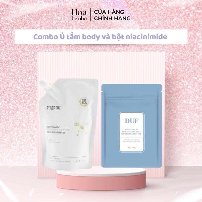 Combo Ủ tắm body và bột niacinimide hỗ trợ dưỡng da