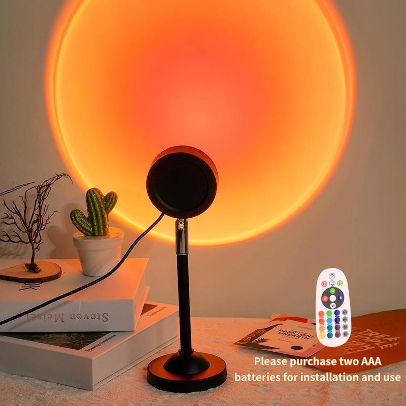 Sunset Lamp Projector LED Lights, Adjustable Projection LED Lights, Ambient Night Light, Desk Lights for Bedroom Photography, Girls Birthday Gift, Gadgets, Light Shades, Home Essentials, Room Accessories 1