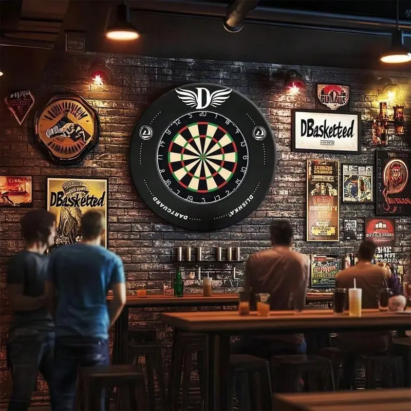 2025 NEW Dart Board Surround Ring, Dartboard Surround Black, Dartboard Wall Protector Multifunctional, Dart Board Wall Protector Ring Splicing For Dart Lovers (Easter Gifts) 4