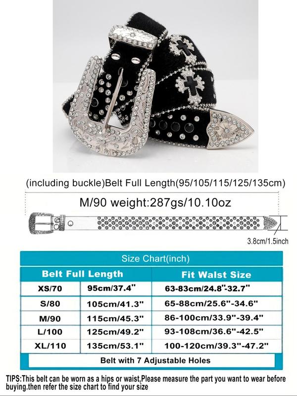 Easter Y2k Rhinestone Decor Belt, Wide Waistband for Party, Designer Belts, Country Rivet Full Rhinestone Men & Women Accessories for Daily Clothing Decor, Belts for Women 2