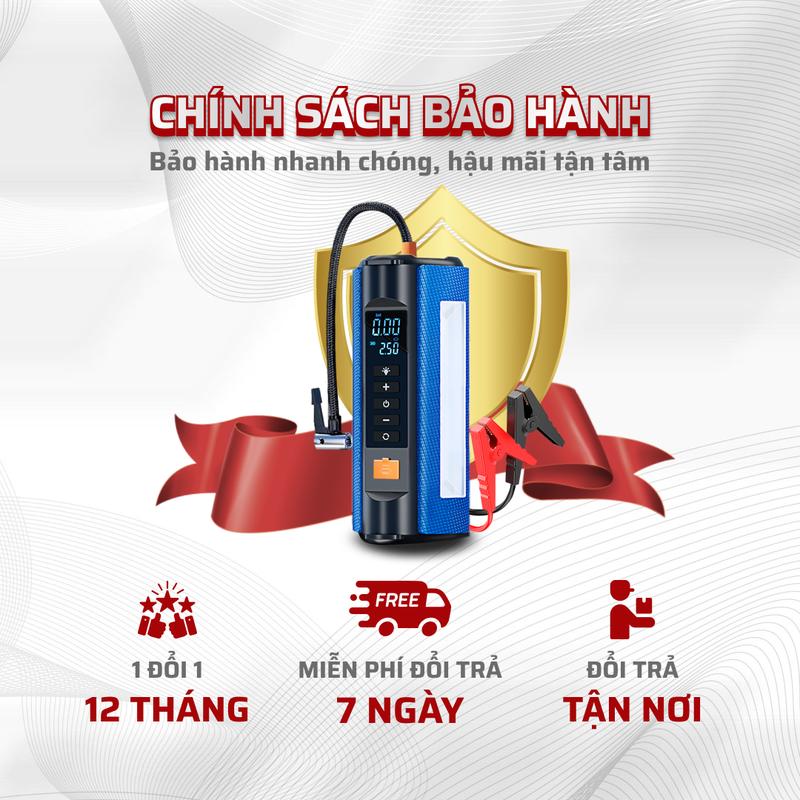 Product Introduction of Máy bơm lốp kích bình 4in1 Medicar - Bơm lốp ô tô tốc độ cao, kích bình xe hơi an toàn, đèn chiếu sáng, sạc dự phòng 17